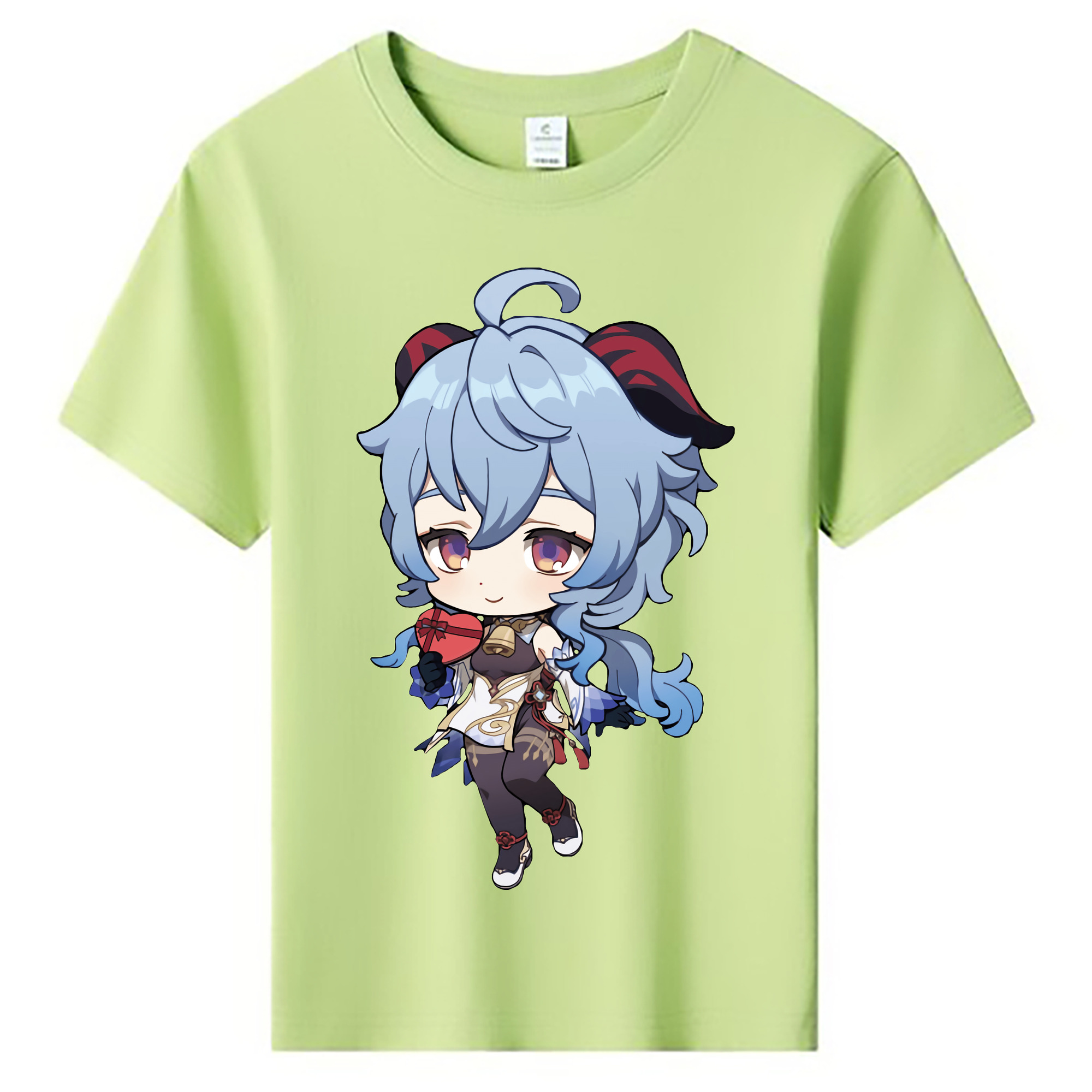 げんし神 甘雨 かんう genshin Ganyu 綿100％キッズTシャツ（フロントプリント）